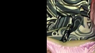 French Amateur Slut Deepthroats in Pink Satin Panties with Ass to Mouth Action