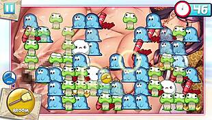 Cleaning hentai images turns into a game where cute anime girls blow big cocks and get creampied