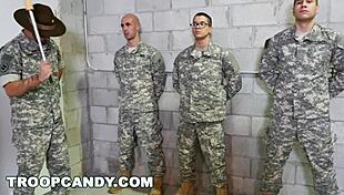 Gay Drill Sergeant Provides Anal Training To Military Group