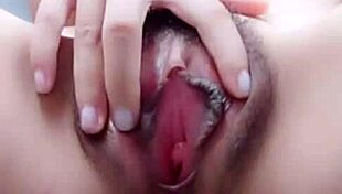 asian girl helps herself with masturbation in solo scene