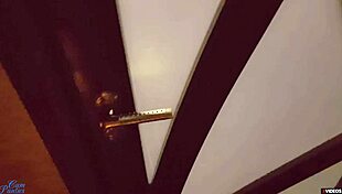 Teacher bends over for student doggystyle! Cum fills her panties outdoors!