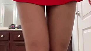 i saw my step sis's sexy fat pussy lips in the bathroom on hidden camera