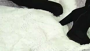 I love those boots on mala dvojka's shaved pussy