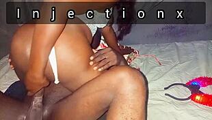 chubby amateur spreads tight pussy for monster cock