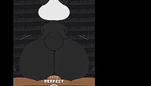 Hairless ass banged doggystyle with big cock cum