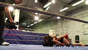 i love watching these fake tit european babes wrestle hard in a lesbian catfight