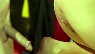 Dped milf gets her face covered in jizz after intense double penetration and blowjob