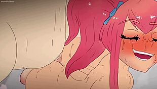 hentai penis extender fucked a pink-haired girl porn sex cartoon anime