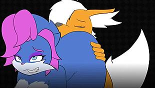 pepper paladin bangs to the music, licking pussy and assfucking with wild energy