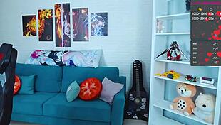 Stormtrooper Cosplay Slut Fingers Herself on Webcam Chat