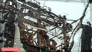 jeny smith shows off great camel toe and big ass in tight white suit during public interview