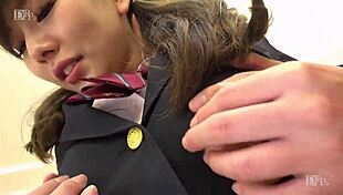 制服時代 〜先生エッチしよ〜 杉浦花音 2 - Asian Babe In Uniform Blows And Gets Creampie From Teacher!