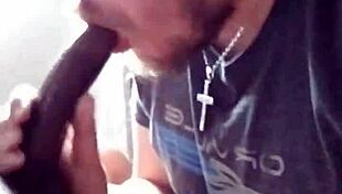 Intense monster bbc blowjob