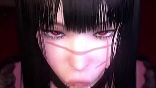 chainsaw man character gets chained in bondage hentai scene