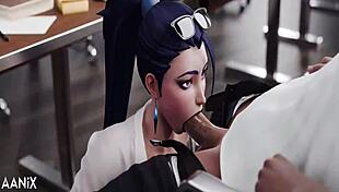 카이사, 나쁜 학생 처벌로 3개 거대한 자지 다룰 수 있어?