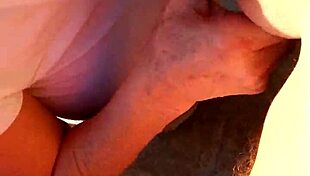 a guy doing yard work in the garden on december 24, 2013.