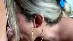 My neighbor’s big dick made me horny and I sucked it and got cum on my face