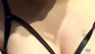 Russian slut exposes big tits on Periscope