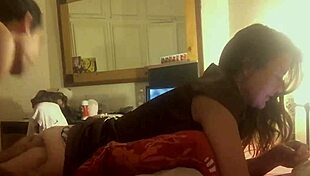 174 - fucking blonde milf in dress satin panty fishnet heels