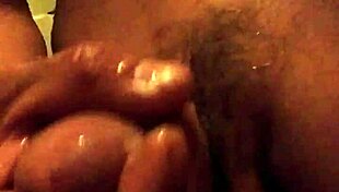 paparipskins gives a handjob to my monster cock in the shower, getting it wet and horny