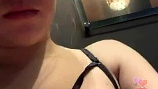 Russian slut exposes big tits on Periscope