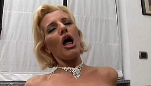 The son gets consoled by his mom in a personal way