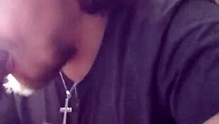 Intense monster bbc blowjob