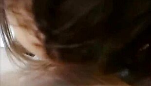 The french amateur in black leather pants, multi-colored thong, and satin shirt bent over for rimming, doggystyle, and ass to mouth.