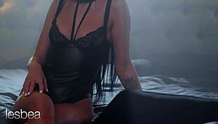 lesbea mia trejsi dominates swedish babe with big tits strapon. intense lesbian orgasm unfolds in steamy session.