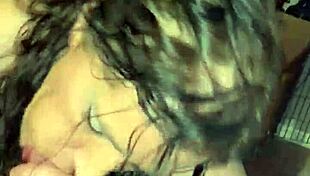 she's blowing my big cock in the homemade chair