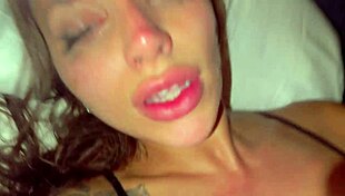 I watch Sisi Rose take my rough anal in our hotel room