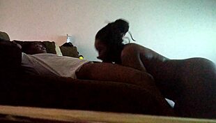 Sloppily Sucking My Man's Big Black Cock with Wet Licks