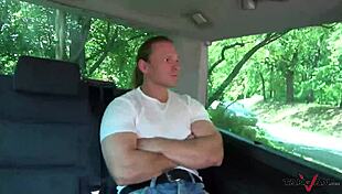 Fat and Cock Starved Whore Riding and Sucking in Forest for Jizz Reward