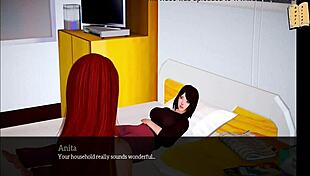 In my new family, milf brunette and redhead explore homemade 3d hentai