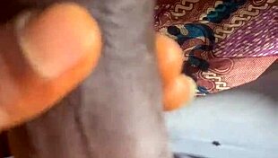 In the dorm, a beautiful roommate enjoys solo playtime.