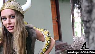 Minotaur Alex Legend fucks Da Viking Nicole Aniston in deepthroat roleplay with group blowjobs.