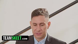 Liz Ocean And Ellie Shou Seduce Boss With Intense Group Sex