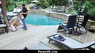 Gay security officer forces the twink into a deep cavity search with his big cock