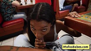 Two Sexy Big Tit Waitresses Elana Bunnz And Eden West Share Huge Cock Outdoors