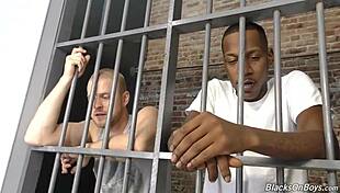 Interracial Gay Sex In Prison Cell