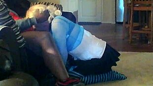 Tiffany Sucks 55 BBC in Crossdressing POV Scene