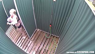 Blonde milf no idea spy camera