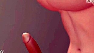 hiro cass aunt gives big tit blowjob in spanish hentai