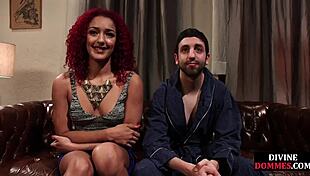 i watch my ebony girlfriend dominate with blowjob and cum spitting