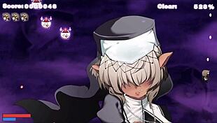 hey succubus chan, strip down now! hentai game pornplay ep 2 with giant waifu nun