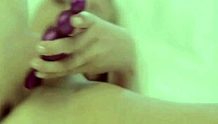 Nasty playgirl in a solo play.