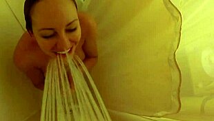 Blonde pornstar brett rossi pleasures herself in shower, moaning with ecstasy