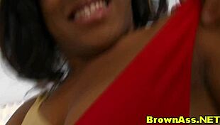 Big ebony booty beauty gets detailed ass cumshot