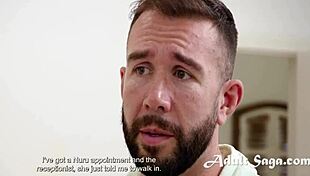 Ebony Masseur Masturbates In Shower, Gets Pounded