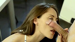 Raunchy Teen Adell Bent Over for Hardcore Cowgirl Licking